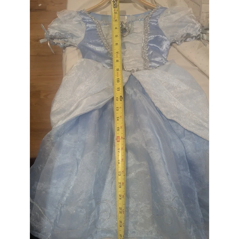 Disney Store Cinderella Dress Costume Halloween Blue Tulle Girls Size 3